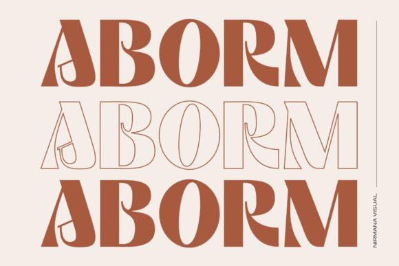 Aborm: A Modern Display Font for Business Branding