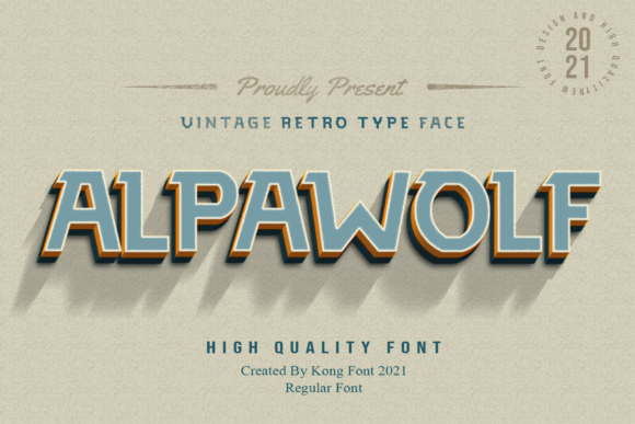 Alpawolf: A Vintage Display Font with Quiet Confidence