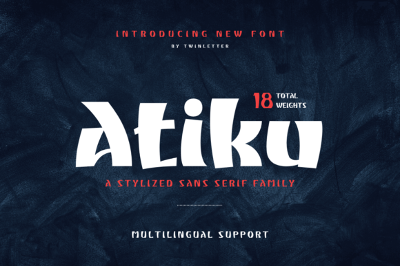 Atiku: A Bold Vintage Display Font for Editorial Design