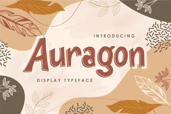 Auragon Display Font for Handmade Creators