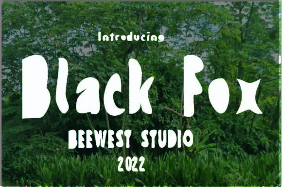 Black Fox Font: Bold Display Typeface for Web Design
