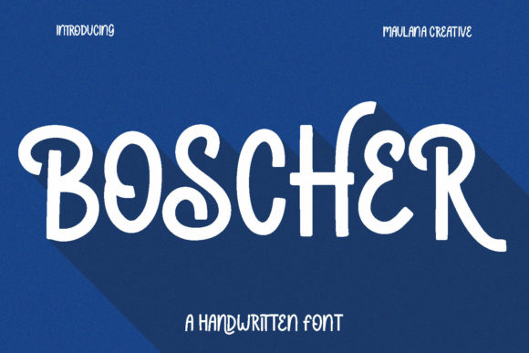 Boscher Display Font for Modern Web Design