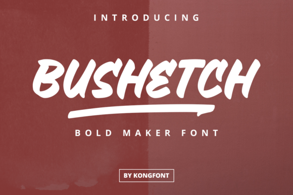Bushetch: A Playful Display Font for Modern Designers