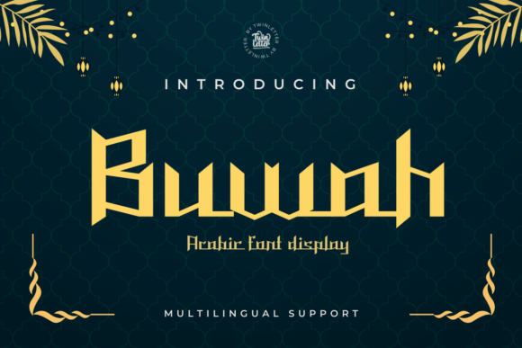 Buwah: The Beautiful Arabic Styled Display Font