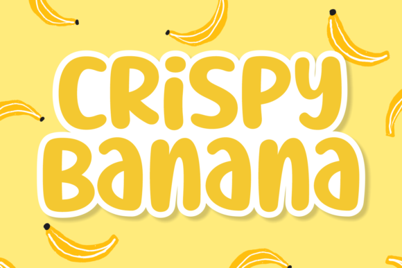 Crispy Banana Font for Playful Branding