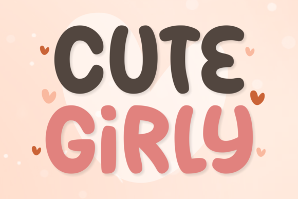 Cute Girly: A Playful Display Font for Joyful Design