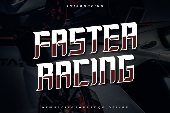 Faster Racing Font: Bold Display Speed for Modern Design