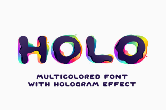 Holo Shift Display Font for Creative Makers