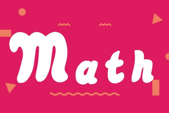 Math: A Cute and Jolly Font for Handmade Products