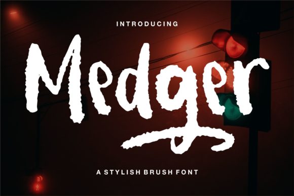 Medger Display Font for Handmade Branding & Printables