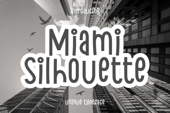 Miami Silhouette: A Chic Display Font for Digital Creators
