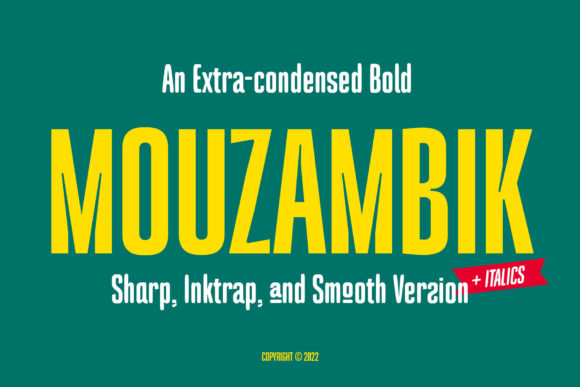 Mouzambik Font: A Neat Display Typeface for Small Businesses