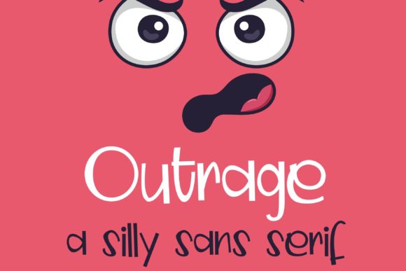 Outrage Font: A Quirky Display Typeface for Web Creatives