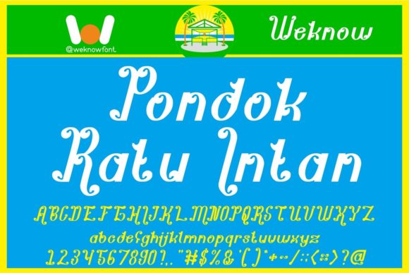 Pondok Ratu Intan: A Display Font That Elevates Real Branding
