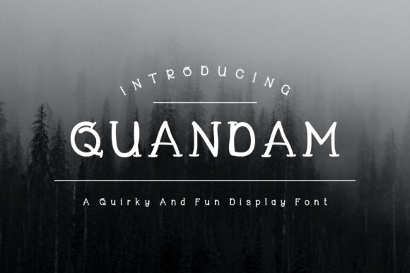 Quandam: A Paintbrush Handwritten Display Font for Polished Branding