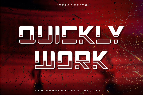 Quickly Work: A Bold Display Font for Campaign Designers