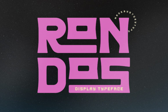 Rondos: A Squared Robotic Display Font for Scroll-Stopping Visuals