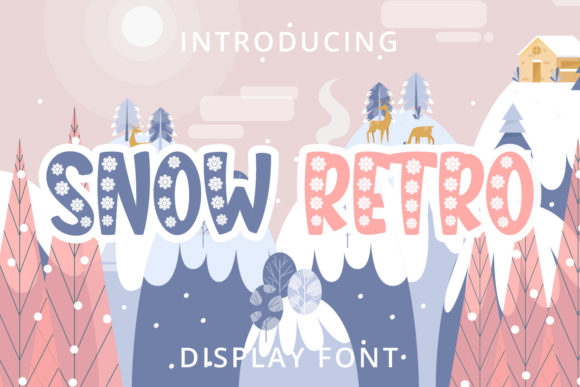 Snow Retro: A Playful Display Font for Editorial Branding