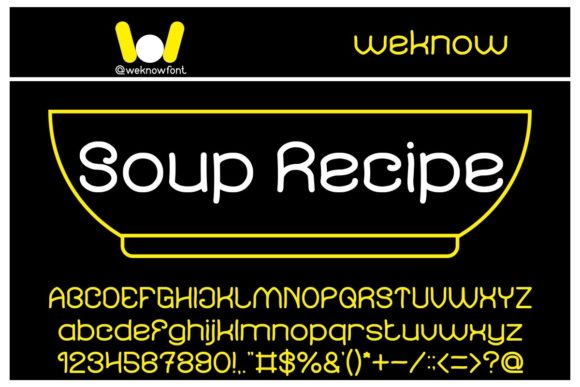 Soup Recipe: A Cool and Unique Display Font for Editorial Charm