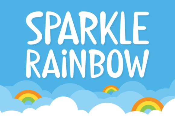 Sparkle Rainbow Font Review for Designers
