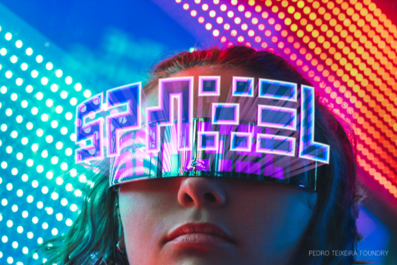 Spaxel: A Retro-Futuristic Display Font for Bold Brand Statements