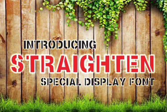Straighten Display Font for Editorial Design and Publishing