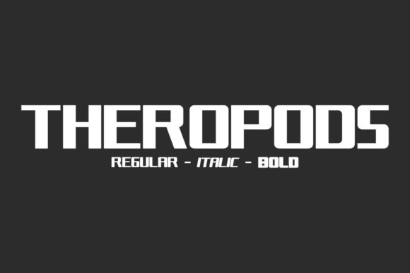 Theropods Display Font for Bold Brand Identity