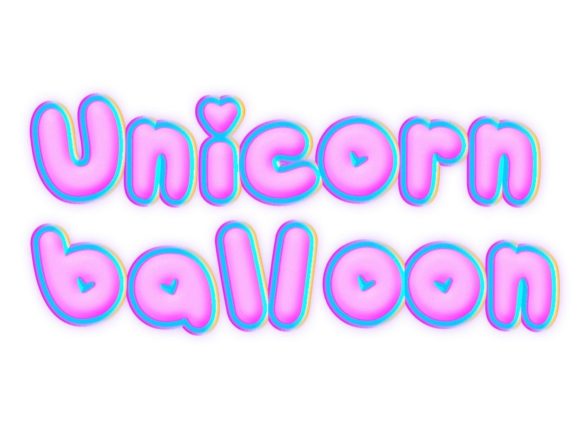 Unicorn Balloon: A Bubbly Display Font for Magic-Filled Branding