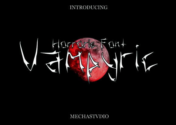Vampyric Display Font for Bold Digital Branding